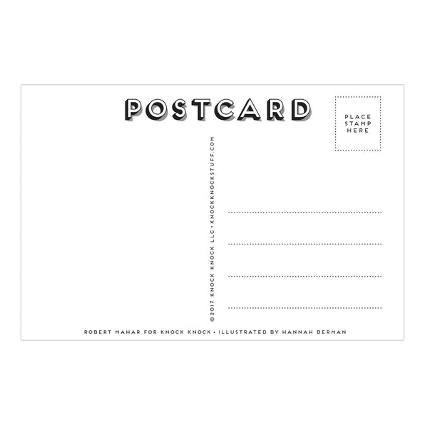 Knock Knock Office Supplies Paint-by-Number Postcards Kit - Knock Knock Stuff SKU 