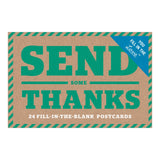 Knock Knock Send Some Thanks Fill in the Love® Postcard Set - Knock Knock Stuff SKU 