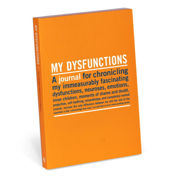 Knock Knock My Dysfunctions Mini Inner-Truth® Journal Paperback Lined Notebook - Knock Knock Stuff SKU 50075