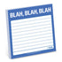 Knock Knock Blah, Blah, Blah Sticky Notes Adhesive Paper Notepad - Knock Knock Stuff SKU 12463