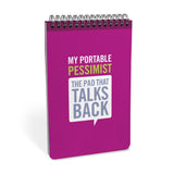 Knock Knock Portable Pessimist Personality Pad - Knock Knock Stuff SKU 11202