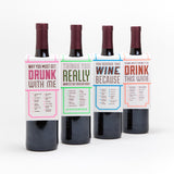 Knock Knock Drink this Wine Gift Tags - Knock Knock Stuff SKU 