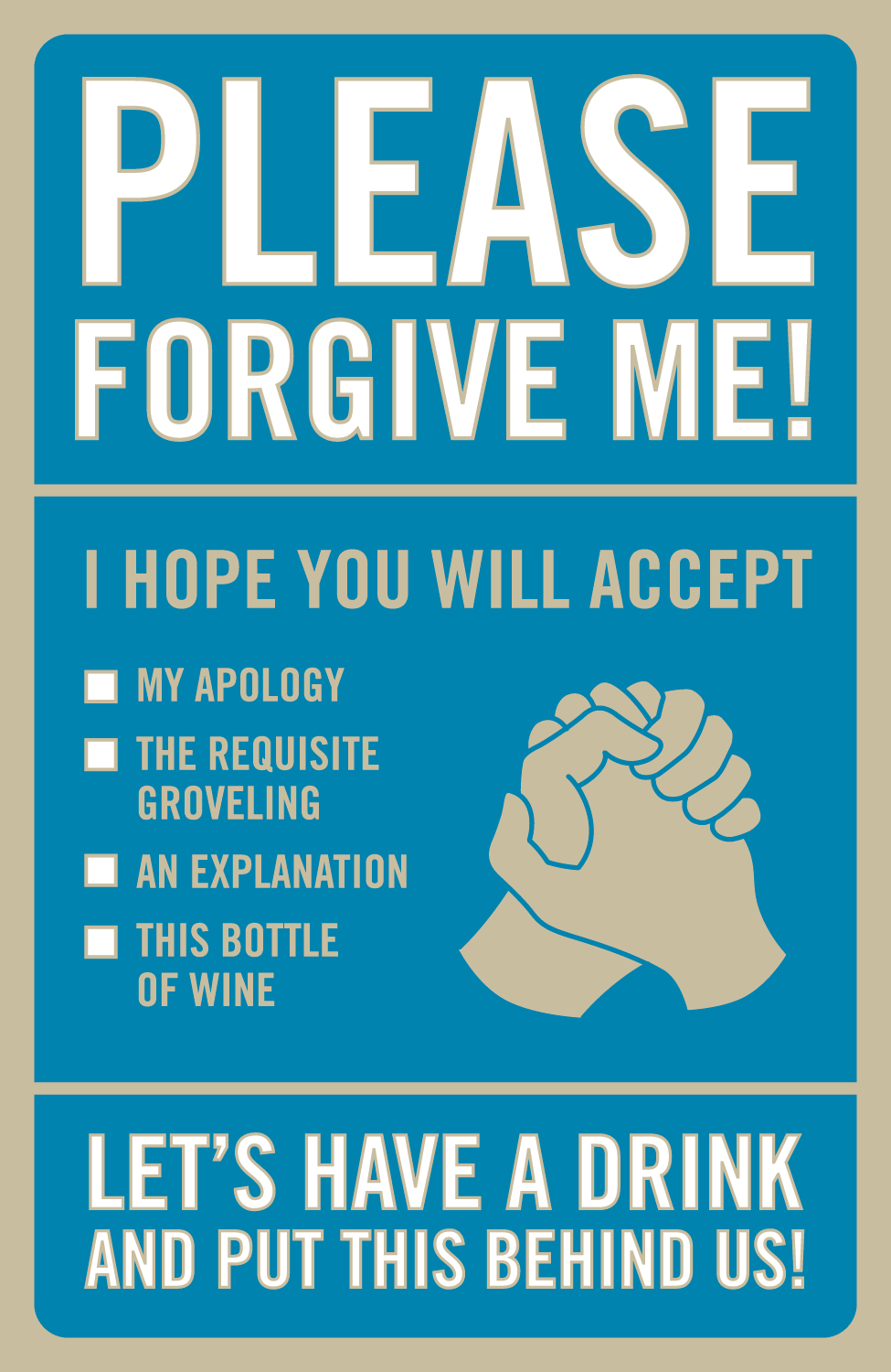 Apology Fete-a-Tete