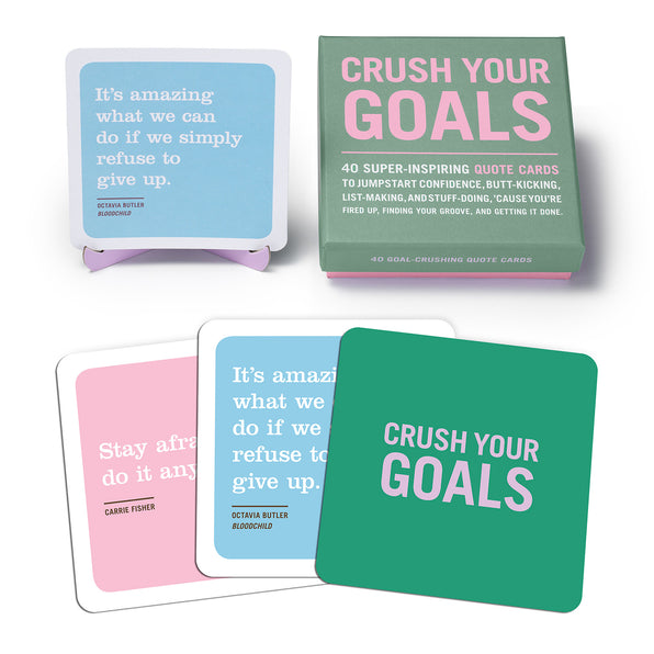 Knock Knock Crush Your Goals Cards Inner-Truth® Deck Affirmation Cards for Women - Knock Knock Stuff SKU 10200