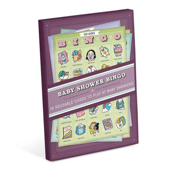 Baby Shower Bingo Set, 12 Reusable Cards