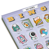 Baby Shower Bingo Set, 12 Reusable Cards