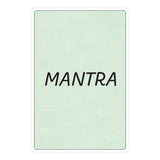 Knock Knock Spirituality Flashcards Deck Inspirational Self-Help Cards - MANTRA (Front) - Knock Knock Stuff SKU 11166