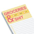 Groceries and Shit Make-a-List Pad