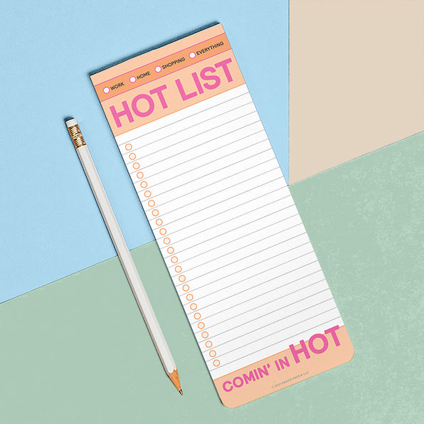 Hot List Make-a-List Pad