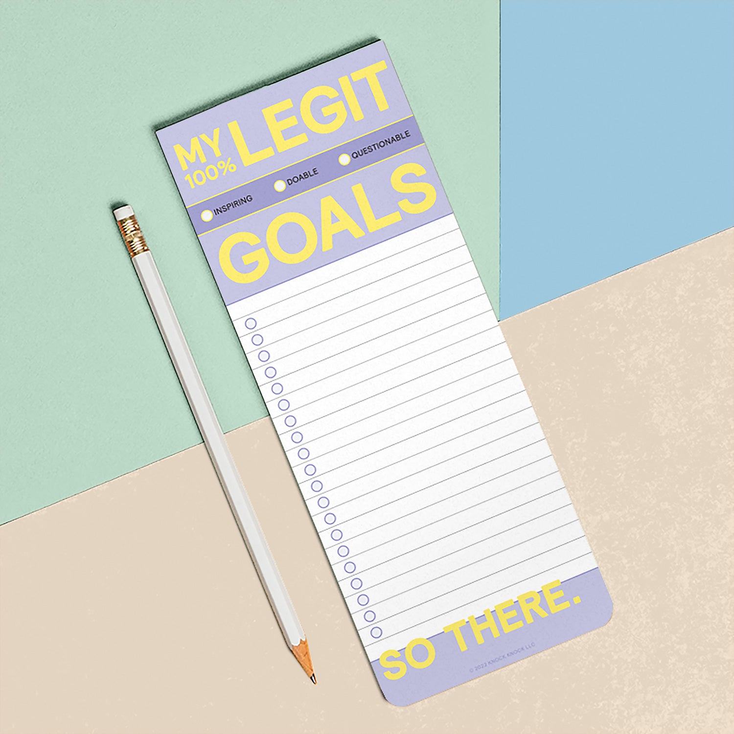 My Legit Goals Make-a-List Pad