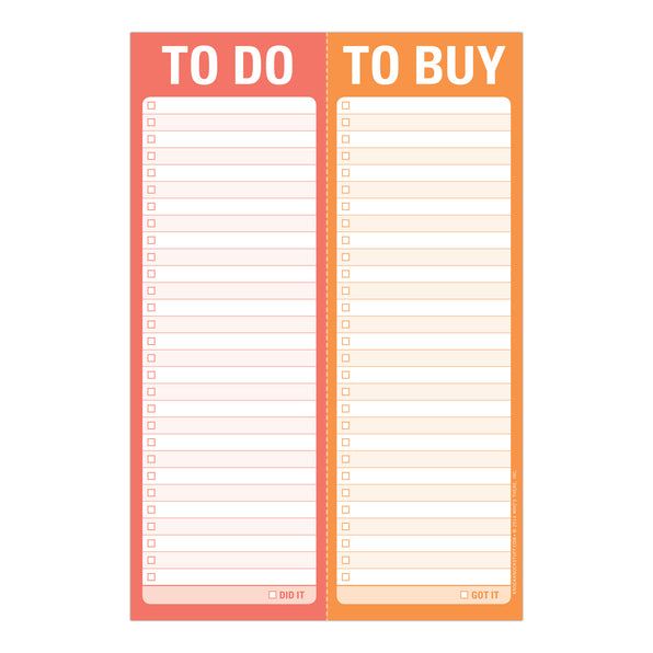 To Do / To Buy Perforated Pad