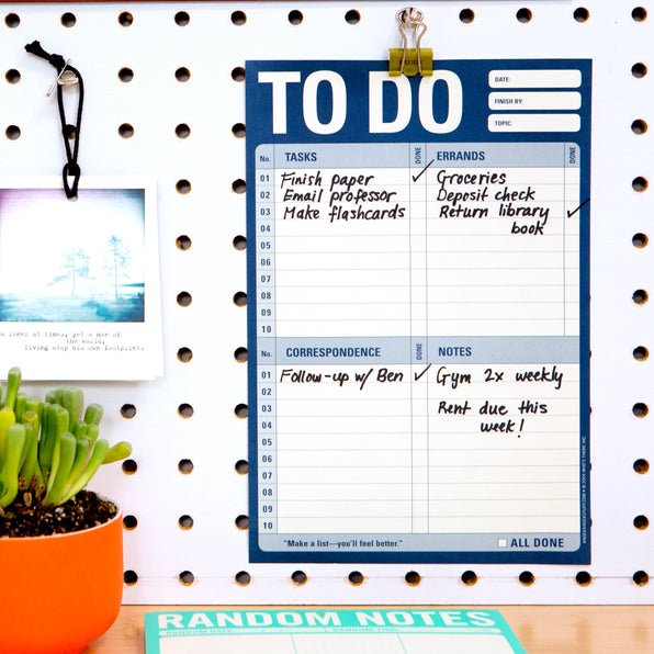 Knock Knock To Do Pad - Original To-Do List Pad for Daily Tasks, Errands, and To Dos!