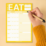 Knock Knock What to Eat Pad with Magnet (Yellow) -  Knock Knock Stuff SKU 12018