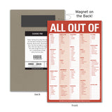 Knock Knock All Out Of® Pad with Magnet (Red) -  Knock Knock Stuff SKU 12019