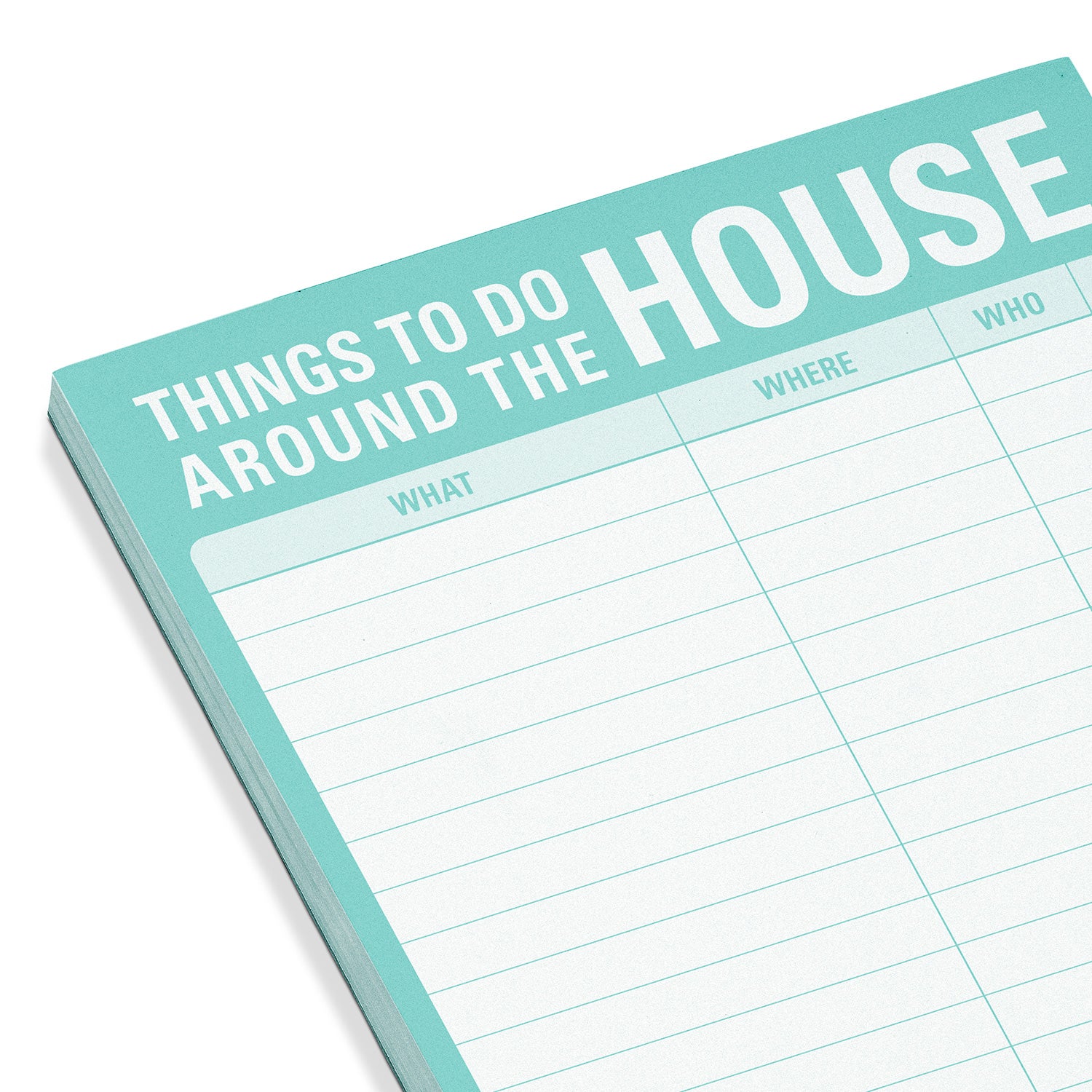 Knock Knock Pack Things to Do Around the House Pad with Magnet (Mint Green) - Knock Knock Stuff SKU 12045