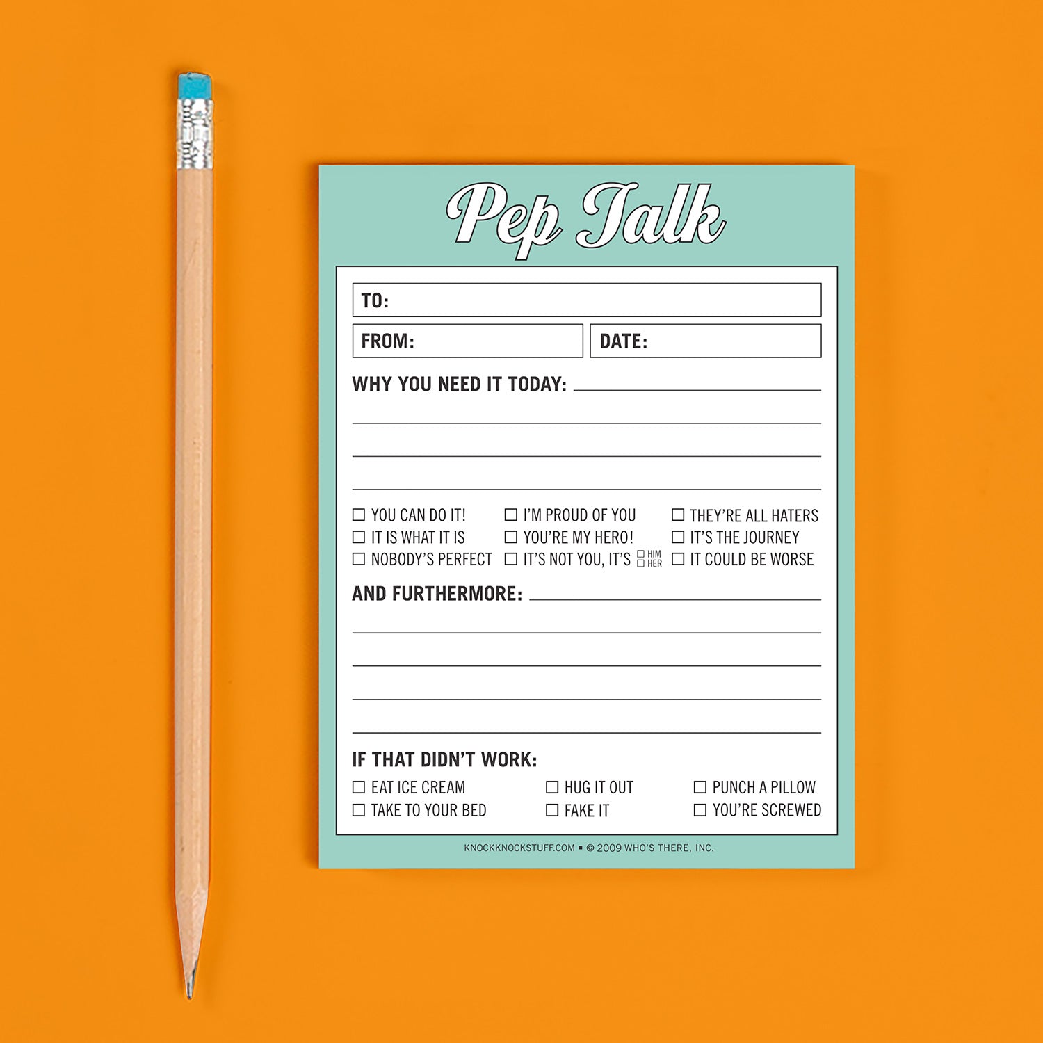 Pep Talk Nifty Note Pad