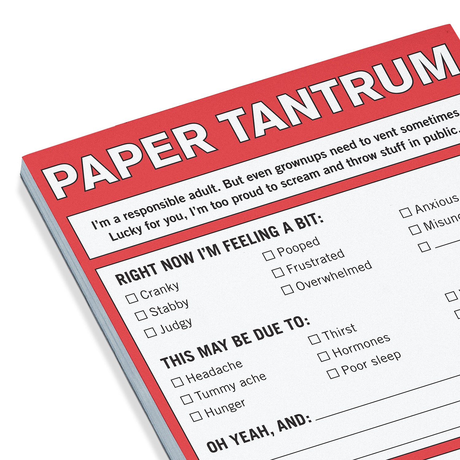 Paper Tantrum Nifty Notes Pad (Red)