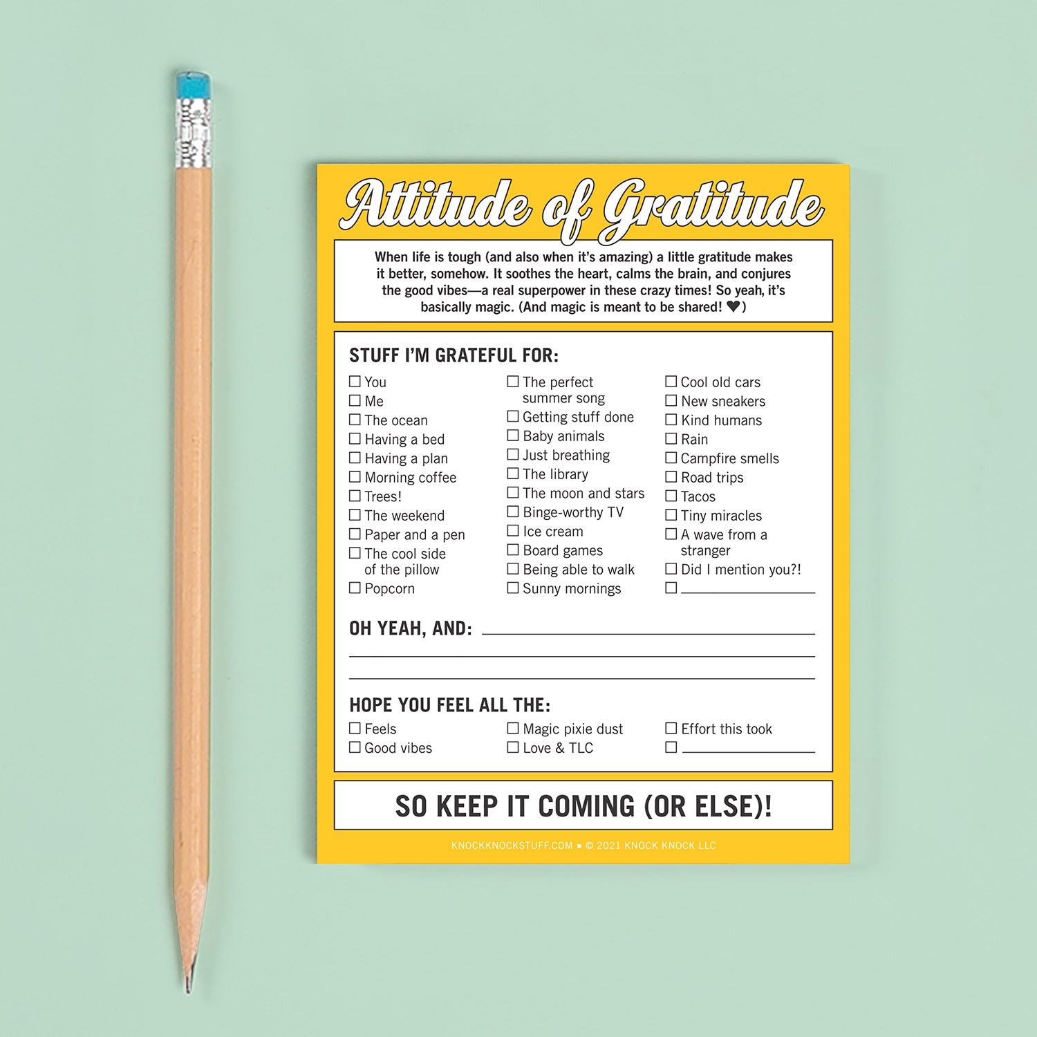 Attitude of Gratitude Nifty Note Pad