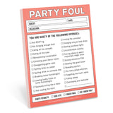 Knock Knock Party Foul Nifty Note Paper Notepad - Knock Knock Stuff SKU 12170