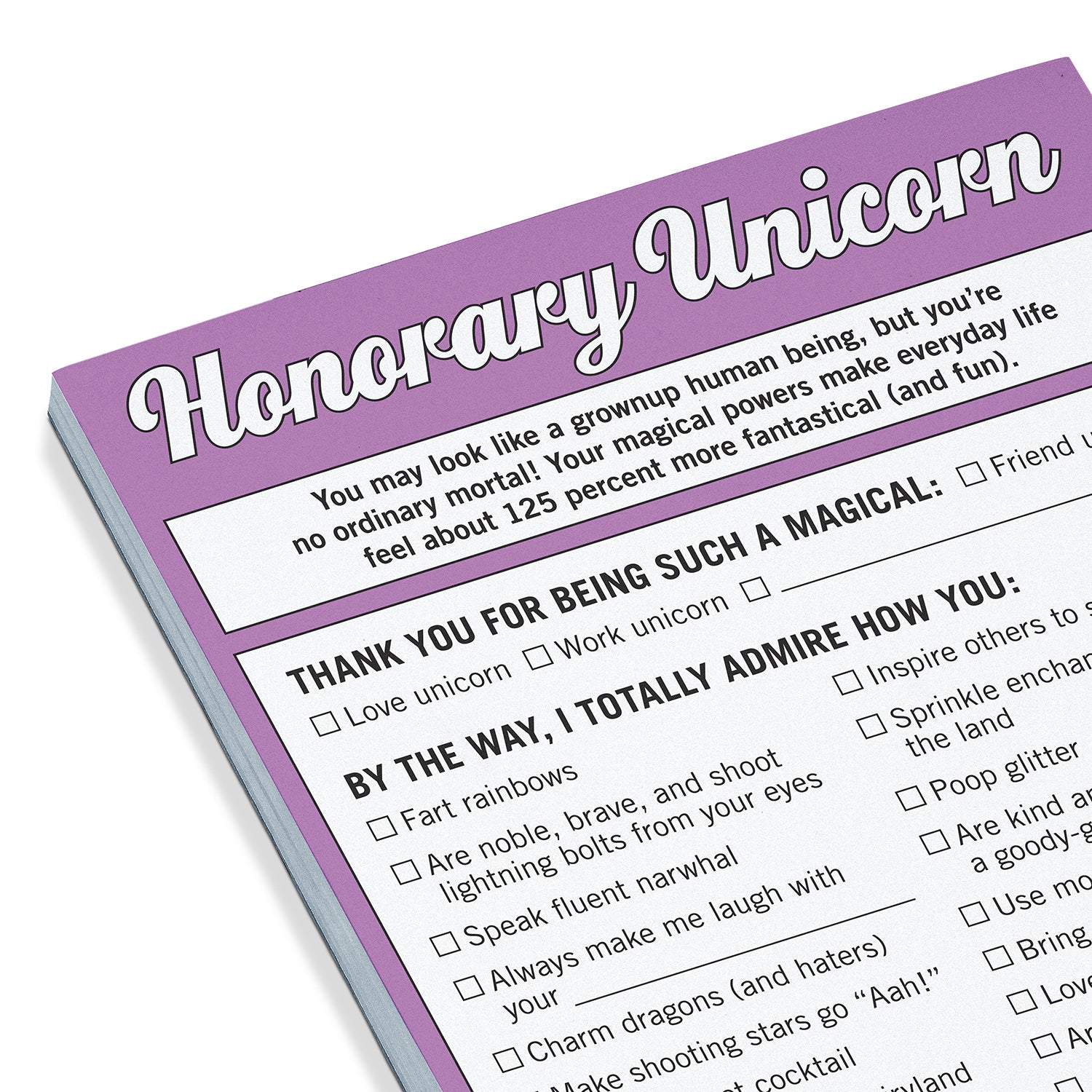 Honorary Unicorn Nifty Note Pad