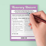 Honorary Unicorn Nifty Note Pad