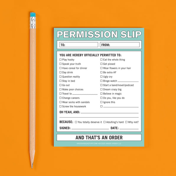 Permission Slip Nifty Note Pad