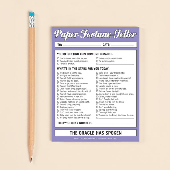 Paper Fortune-Teller Nifty Note Pad