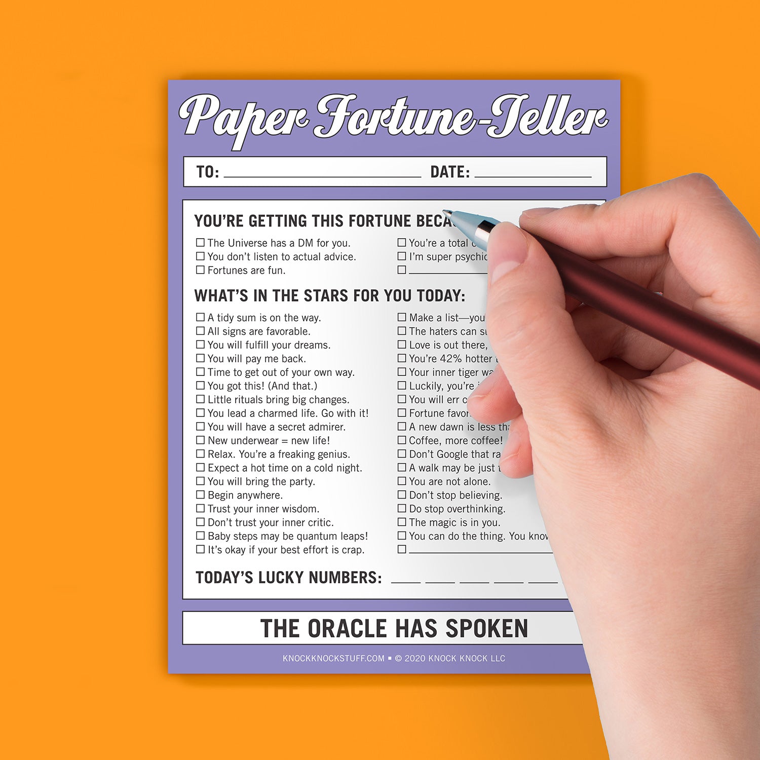 Paper Fortune-Teller Nifty Note Pad