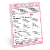 Knock Knock Self-Care RX Nifty Note Paper Notepad - Knock Knock Stuff SKU 12175