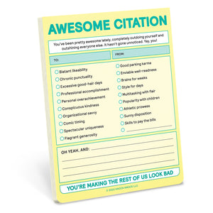 Funny Sarcastic Notepads - 4-Pack Memo Note Pads for Work and Office, –  Paper Junkie