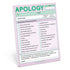 Apology Nifty Note Pad (Pastel Version)