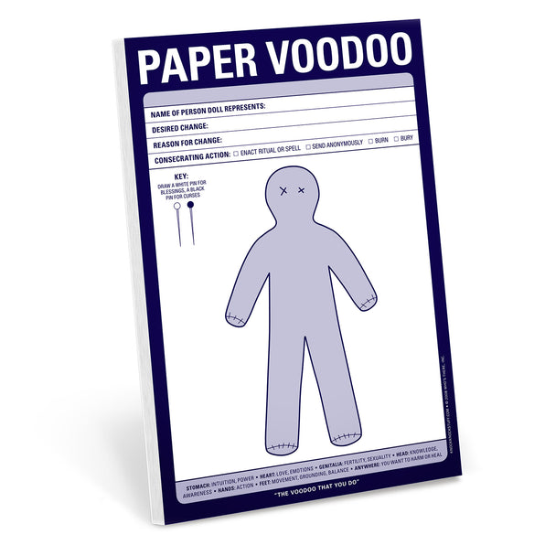 Paper Voodoo Pad by Knock Knock, SKU 12208