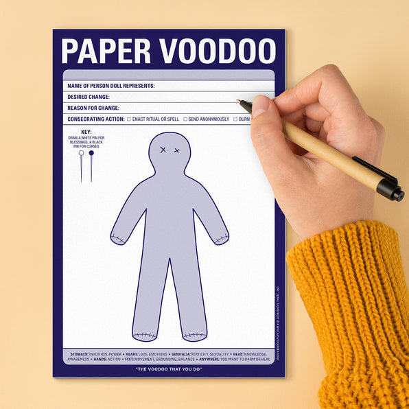 Paper Voodoo Pad by Knock Knock, SKU 12208
