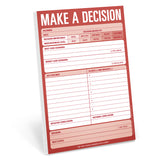 Make a Decision Pad (Red) by Knock Knock, SKU 12217