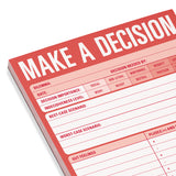 Make a Decision Pad (Red) by Knock Knock, SKU 12217