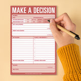 Make a Decision Pad (Red) by Knock Knock, SKU 12217