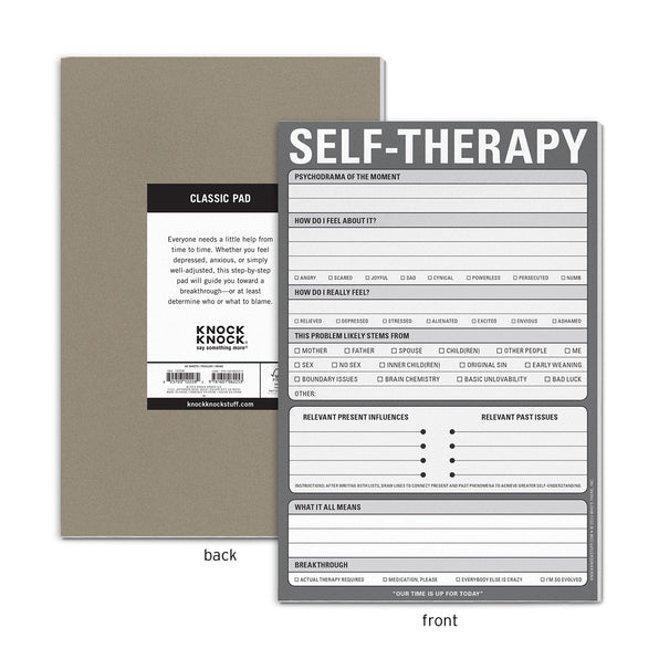 Self-Therapy Pad (Gray) by Knock Knock, SKU 12228