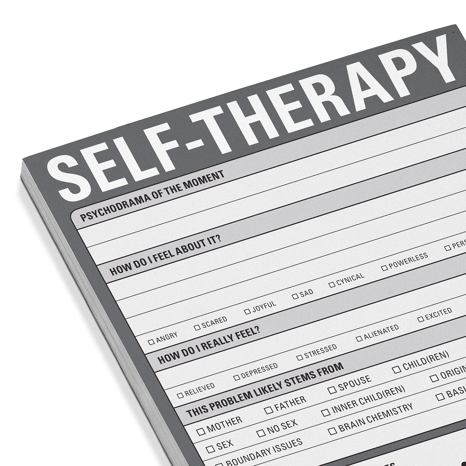 Knock Knock Self-Therapy Notepad for Self-Care