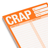 Crap Pad (Orange) by Knock Knock, SKU 12244