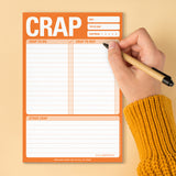 Crap Pad (Orange) by Knock Knock, SKU 12244