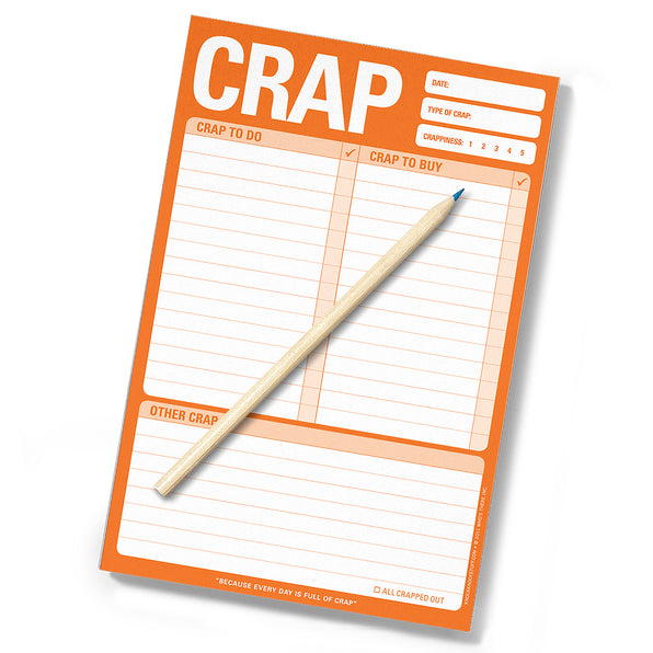 Crap Pad (Orange) by Knock Knock, SKU 12244