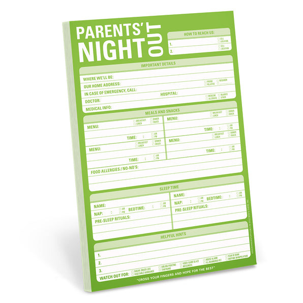 Parents' Night Out Pad