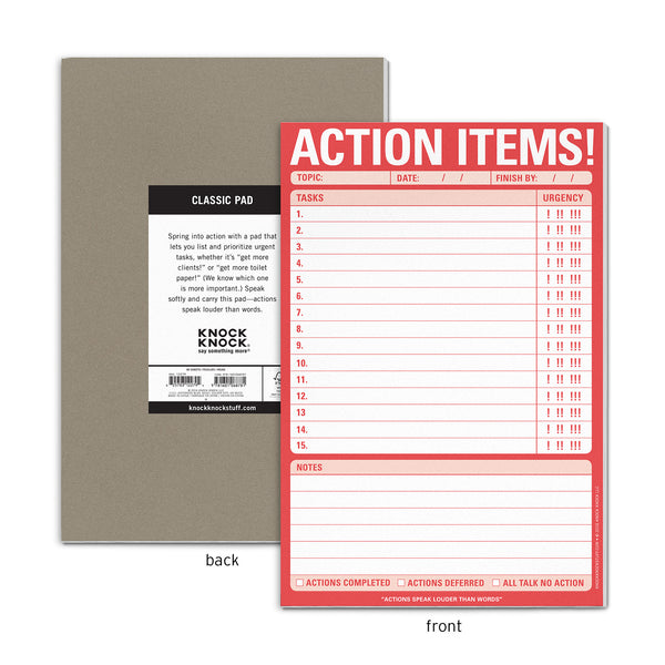 Knock Knock Make a Decision Notepad (Red)