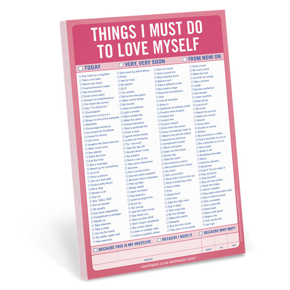 Things I Must Do to Love Myself Pad