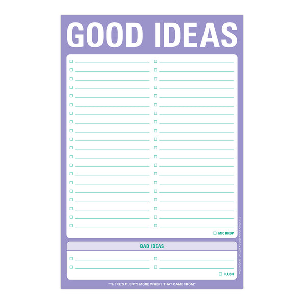 Good Idea/Bad Ideas Pad