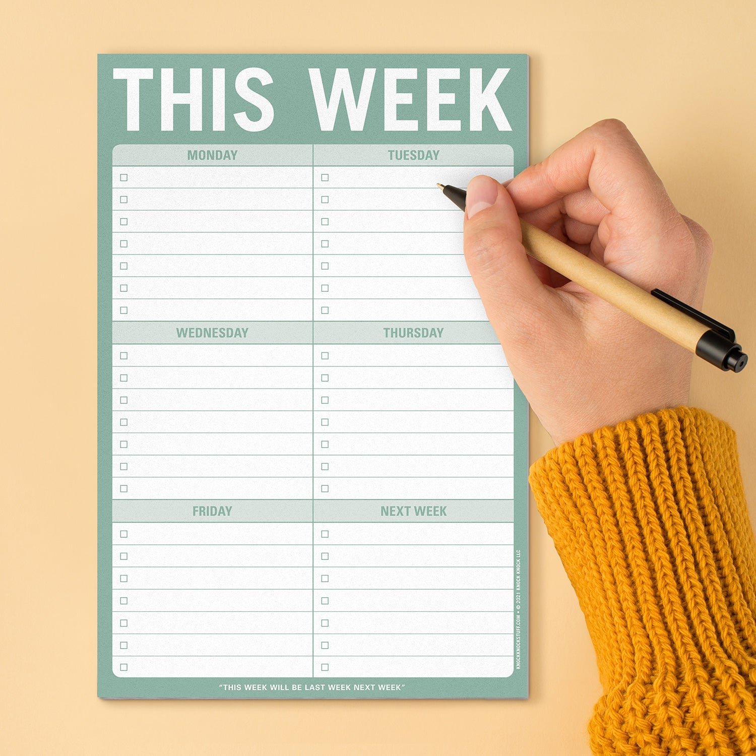 Nyanpan Weekly Planner Notepad