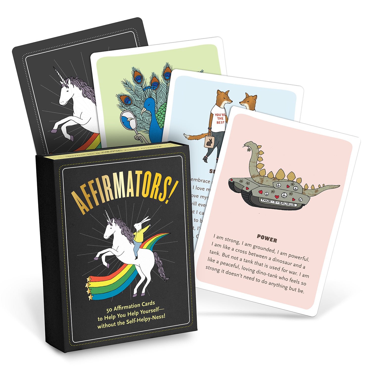 Knock Knock Affirmators!® 50 Affirmation Cards Deck Affirmation Cards by Suzi Barrett - Knock Knock Stuff SKU 12319