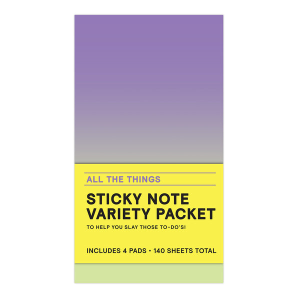 All The Things Sticky Note Variety Pack by Knock Knock, SKU 12357 (Flat)