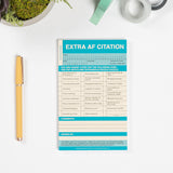 Knock Knock Extra AF Sticky Citation Pad - Knock Knock Stuff SKU 