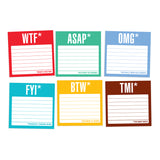 Honest Acronyms Sticky Notes Set / Packet